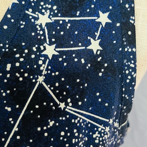 Retrolicious women’s sleeveless glow in the dark constellation dress. Size S. - Picture 3 of 5